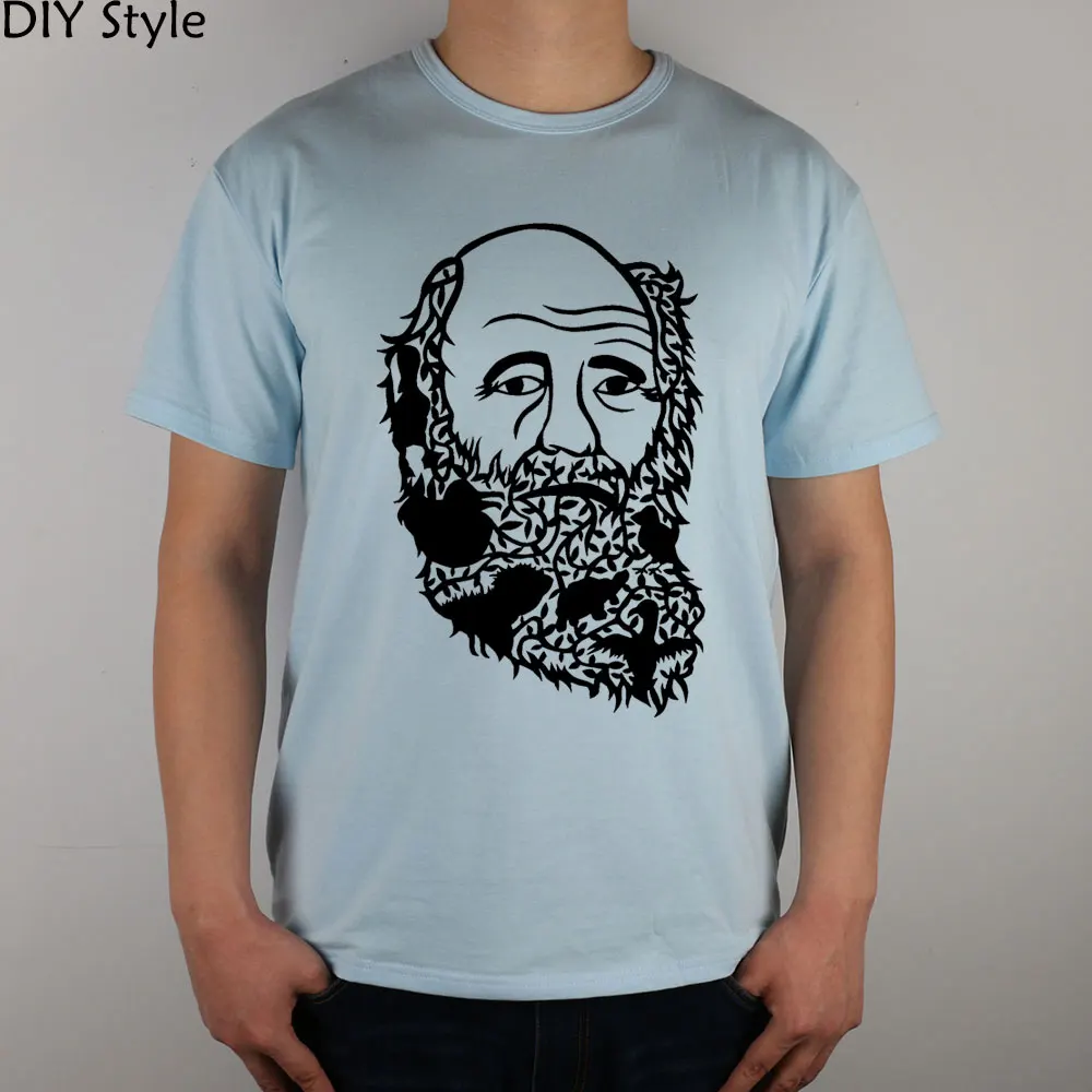 Darwin Day Artwork T shirt Top Lycra Cotton Men T shirt New DIY Style