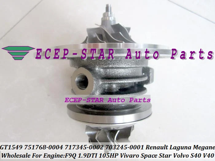 GT1549S 751768 751768-5004S 717345-0002 703245-5001S Renault Laguna Megane Scenic Trafic II Opel Movano A Vivaro For Space Star Volvo S40 V40 F9Q 1.9L DTI 105HP (5)
