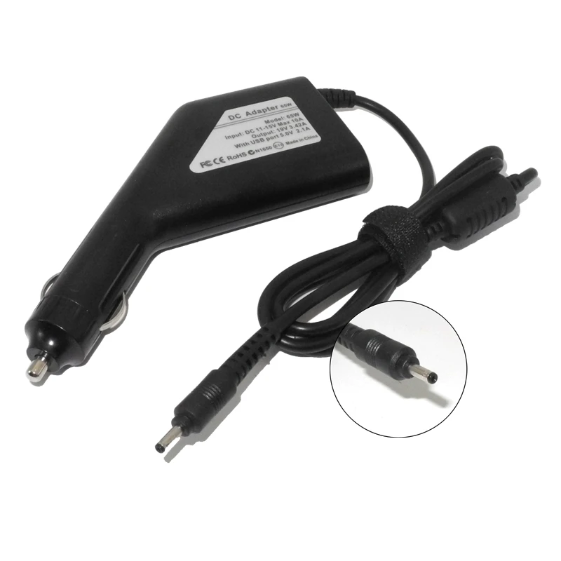 Автомобильное зарядное устройство для ноутбука Acer Aspire S3 S5 S7 P3 Iconia Tab W500 W700 W700P 65