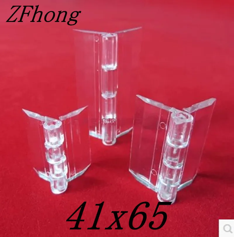 

20PCS 65x41mm Acrylic Hinge , perspex Transparent Hinge , Plexiglass Hinge , organic glass hinge ,furniture accessory