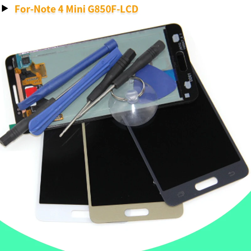 

AMOLED Screen Parts For SAMSUNG Galaxy Alpha LCD Display Note 4 MINI G850 G850F SM-G850 LCD Touch Replacement