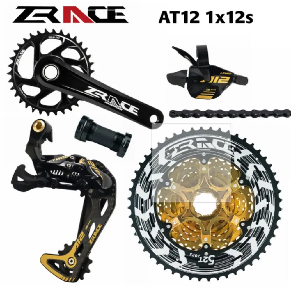 

ZRACE x LTWOO AT12 12 Speed Crankset + Shifter + Rear Derailleur 12s + Alpha Cassette 52T / Chainring + Chain, EAGLE GX