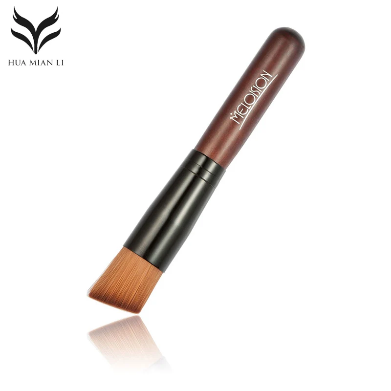 

High-grade Makeup Brush Wooden Handle Oblique Head Quality Cosmetic Tool Profession Portable Contour Foundation Powder Brush