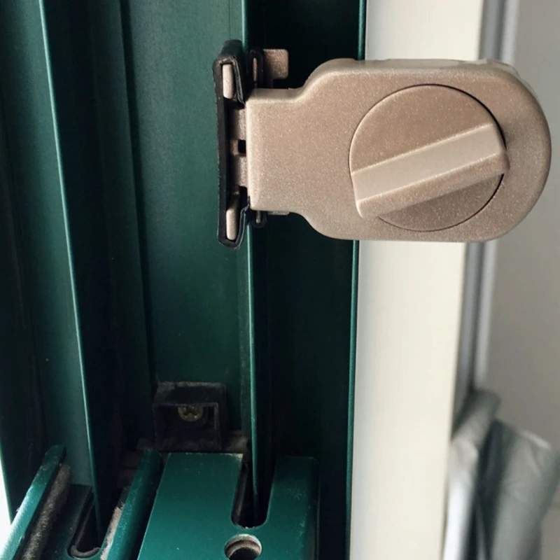High Quality Iron Adjustable Security Lock Window Sliding Sash Stopper Door Children Security Lock 1