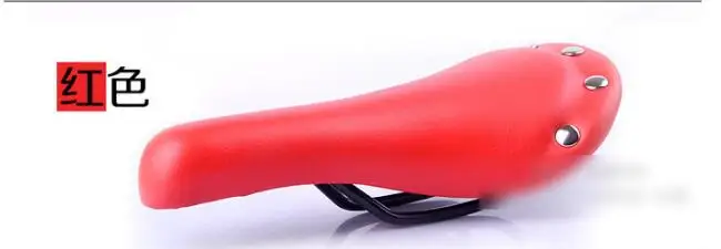 H316 классическое Ретро велосипедное седло автомобиля заклепки с толстой мягкой кожей, аксессуары для велосипедной подушки - Цвет: M