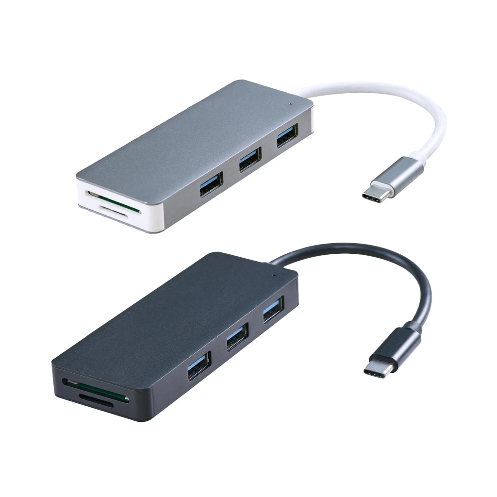 MagiDeal USB C концентратор с 3 * USB3.0 2 слот для карт Type кардридер TF 5 портов типа комбо