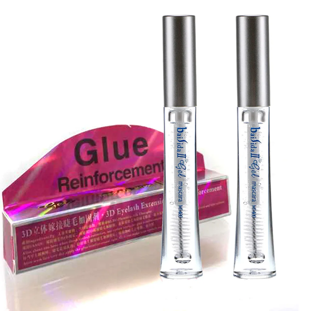 2PCS 3D Eyelash Extension Glue Reinforcement Eye Lash Coating Eyelash