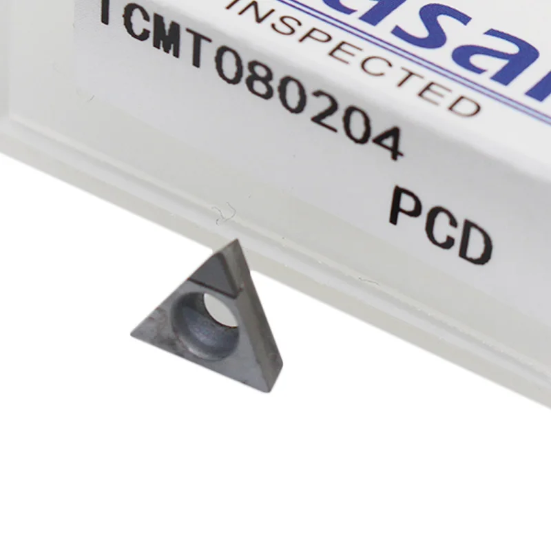 10PCS PCD INSERT TCMT 080204 Diamond Tipped Turning Knife Blade CNC