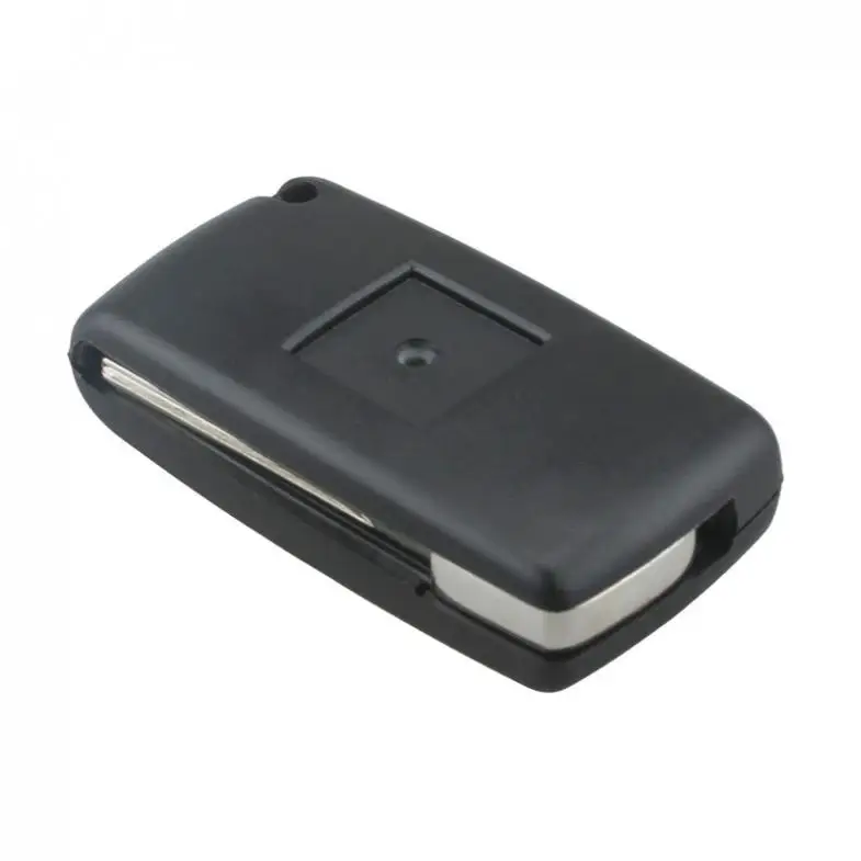 4 кнопки черный складной запасной Автомобильный ключ дистанционного управления Fob оболочка чехол с невырезанный автомобиль флип ключ для peugeot 1007 Citroen C8