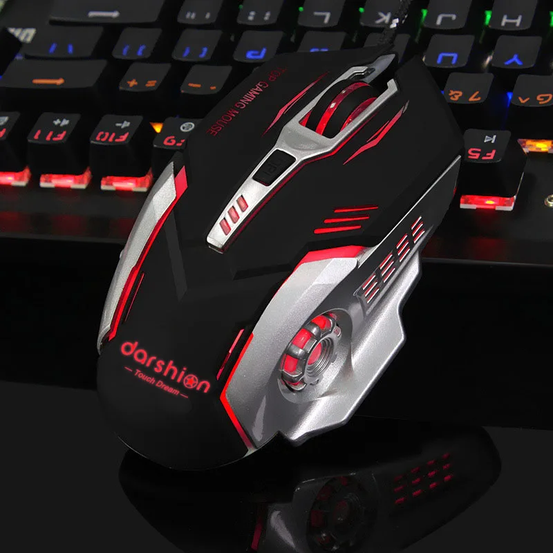Мышь компьютерная игровая проводная 6 кнопок 3200DPI|usb optical|gaming mousemouse computer |