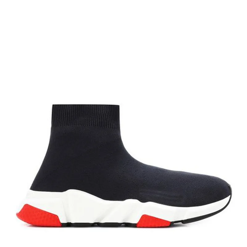 

2018 New Fashion Style Socks Sneakers Women Toe Elastic Stretch Thick Shoes Luxury Shoes Women Designers Top Quality Size 35-44
