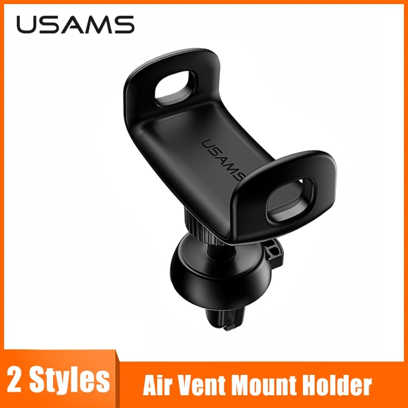 

USAMS Mini Air Vent Mount Holder for iPhone Xs XR X Car Phone Holder 360 Rotation Car Holder for Phone in Car Phone Holder Stand