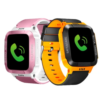 

Children's Smart Watch with GPS GSM Locator Touch Screen Tracker SOS Flashlight With Alarm Step counter Camera SmartWatch Hot