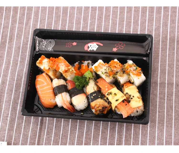 Упаковочная коробка для суши Sashimi лососевая тарелка коробка пищевая японская мука упакованная коробка 50 шт