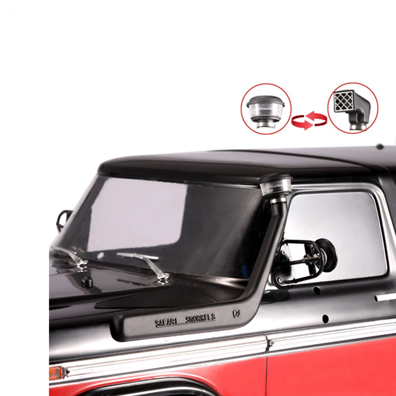 

Double Head Changeable Wading Throat Snokle High Air Intake Dust Sand Collect Cover for RC Car TRX4 TRX-4 T4 Chevrolet K5 Blazer