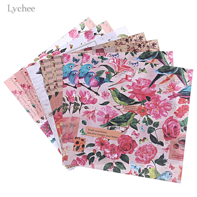 

Lychee Retro Floral Letters Background Stickers For Scrapbooking Planner Dairy Card Making Decorative Stickers Paper Craft