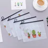 Cactus Zipper Transparent PVC A5 File Folder Document Filing Bag Traveler's Diary Accessory Tickets Cards Storage Bag ► Photo 1/5