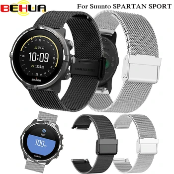 

High quality Milanese loop For Suunto SPARTAN SPORTS Smartwatch Stainless Steel Metal Bracelet Watchband Replacemet Wristband