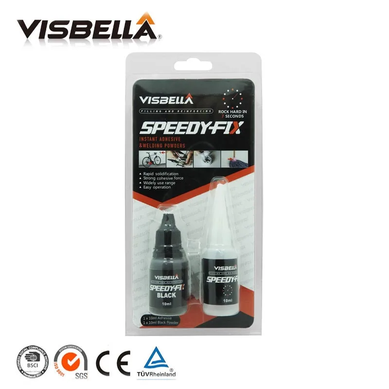 Visbella 3pcs Powder Adhesive Glue 7 Seconds Speedy Fix Quick Bonding Reinforcing Fast Dry Repair Water Resistance Hand Tool Set Visbella 3pcs Powder Adhesive Glue 7 Seconds Speedy Fix Quick Bonding Reinforcing Fast Dry Repair Water Resistance Hand Tool Set