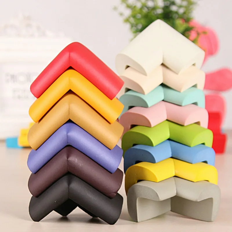 MOTOHOOD 10pcs Kids Baby Soft Safety Table Corner Edge Guard Protection Cover Children Multicolor Edge & Corner Guards (10)