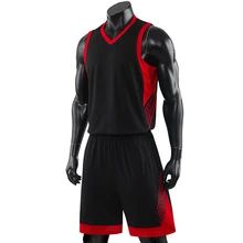 Conjunto de uniformes de basquete masculino kits 2019 tamanho grande faculdade basquete jerseys ternos esportivos diy personalizado ternos de treinamento vestir verão(China)