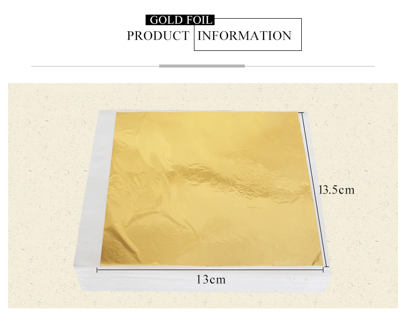 500 шт 13x13,5 см тайваньский Золотой плоский золотой лист фольги, золотой лист бумаги, позолоченная бумага для украшения мебели