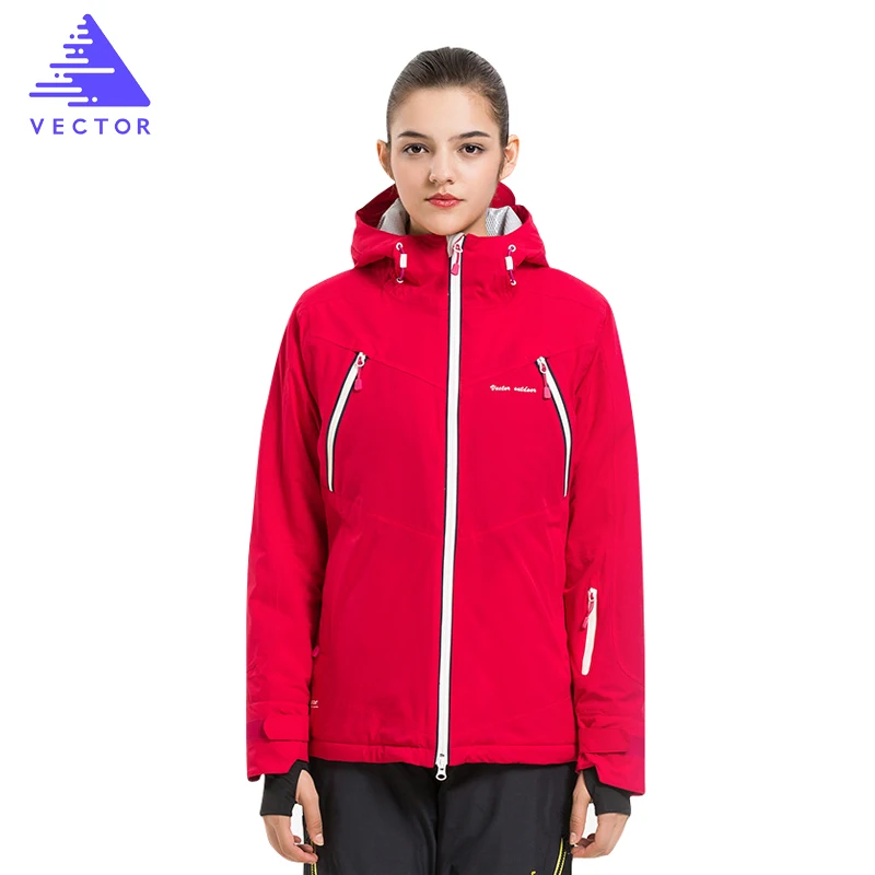 VECTOR Winter Thicken Skiing Clothing Women Ski Jacket Waterproof Outdoor Sport Snowboard