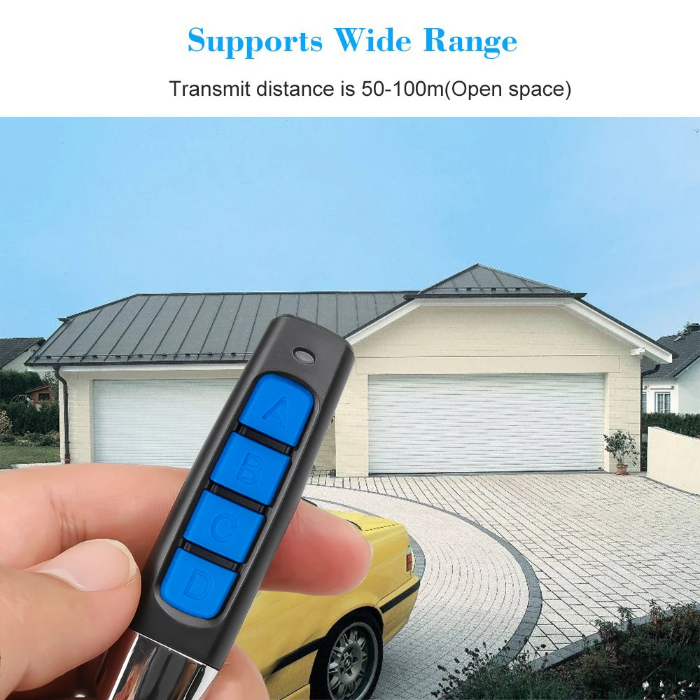 

Mini Remote Control 433.92mhz 433mhz Copy Code Remote 4 Channel Electric Cloning Gate Garage Door Auto Keychain 433.92mhz