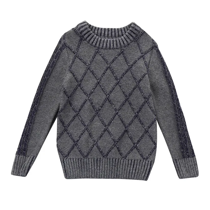 Baby Boys Sweater Children Boys Kid Baby Geometric Sweater Knit