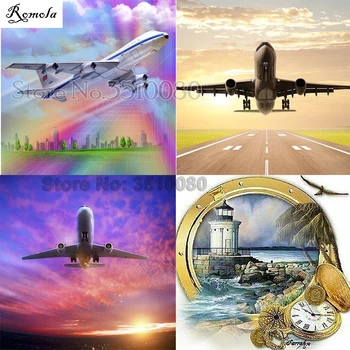 

Aircraft full square/round drill Embroidery Pattern diamond 5D DIY paintings 3D Cross stitch kits mosaic pictures wall stickers