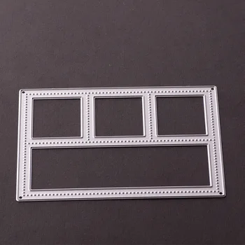 

Rectangle Square Frame Metal Stencil Cutting Dies For DIY Scrapbooki Photo Album Embossing Paper Cards Pazzle Paper Crafts Dies