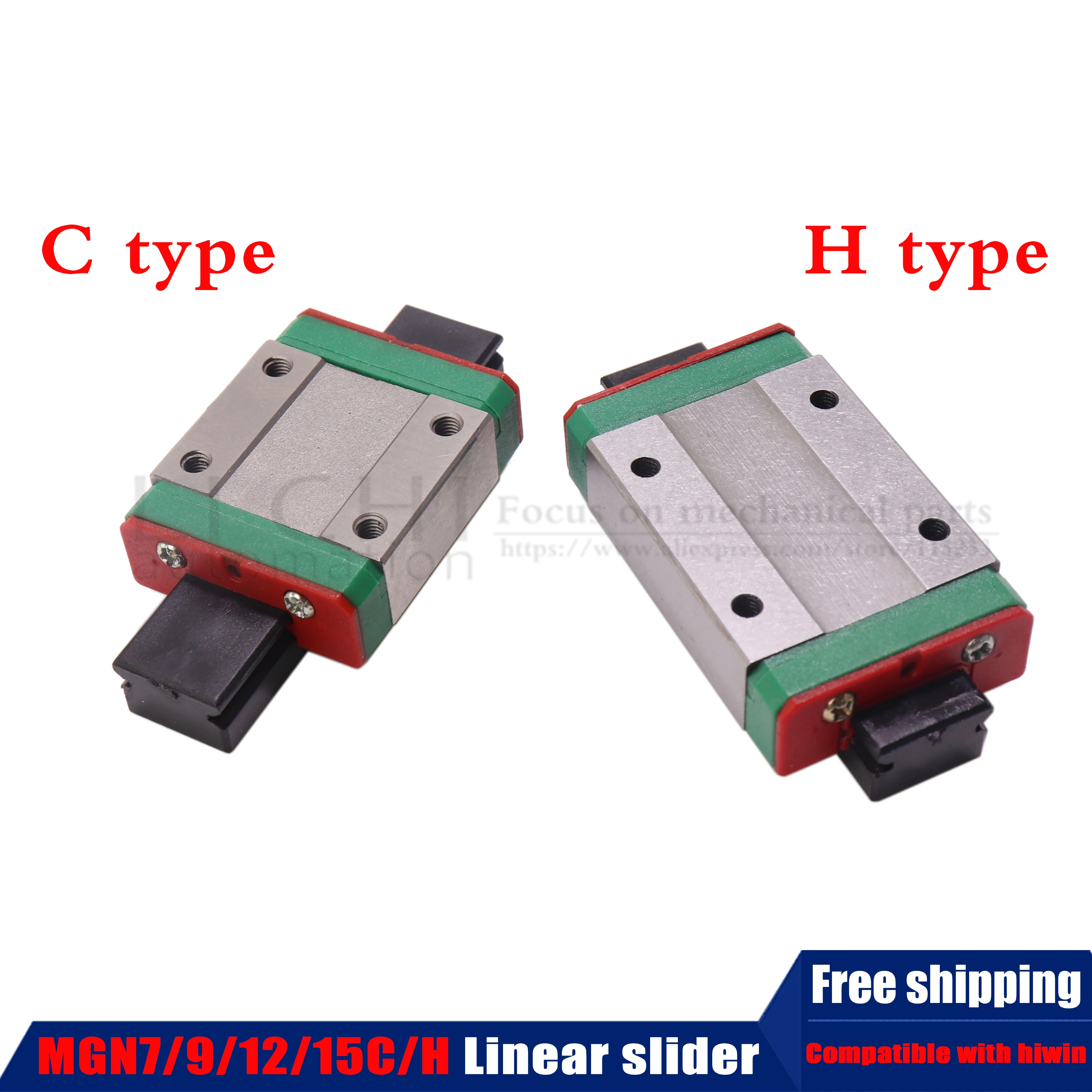 

MGN7C MGN9C MGN12C MGN15C MGW12C MGN7H MGN9H MGN12H MGN15H linear slider miniature linear rail guide block carriages 3D printer