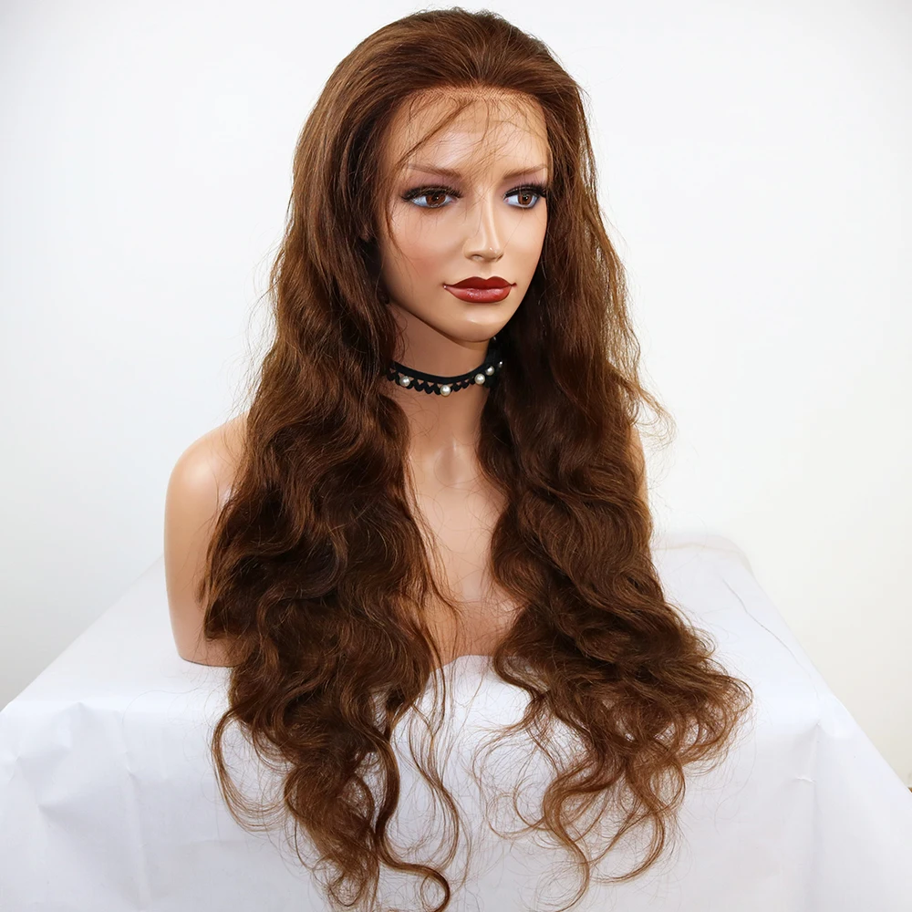 SimBeauty 6 волнистые человеческие волосы на кружеве, парики для женщин, предварительно выщипанные волосы с детскими волосами, бразильские волосы remy, полный парик на шнурке