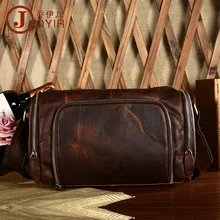 Натуральная Crazy Horse кожаная мужская сумка-мессенджер винтажная натуральная коровья кожа сумки на плечо охлаждающая Подушка Форма мужские сумки