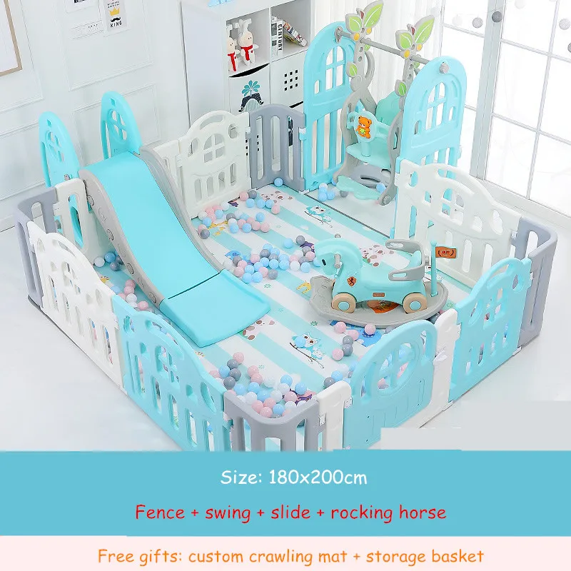 Kids Baby Fence Playground Indoor Family Amusement Park Baby Toddler Fence Safety Playpen for Baby Barriere De Securite Enfant Kids Baby Fence Playground Indoor Family Amusement Park Baby Toddler Fence Safety Playpen for Baby Barriere De Securite Enfant