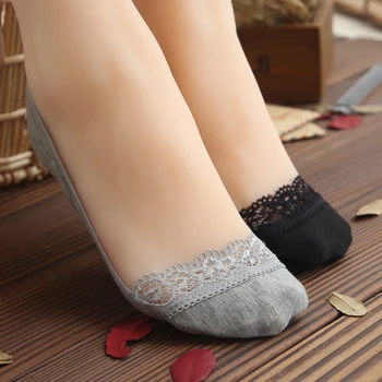 

Women Lace Socks Summer Hollow Out Ankle Socks Ladies Soft Cotton Short Invisible Boat Socks chaussette femme