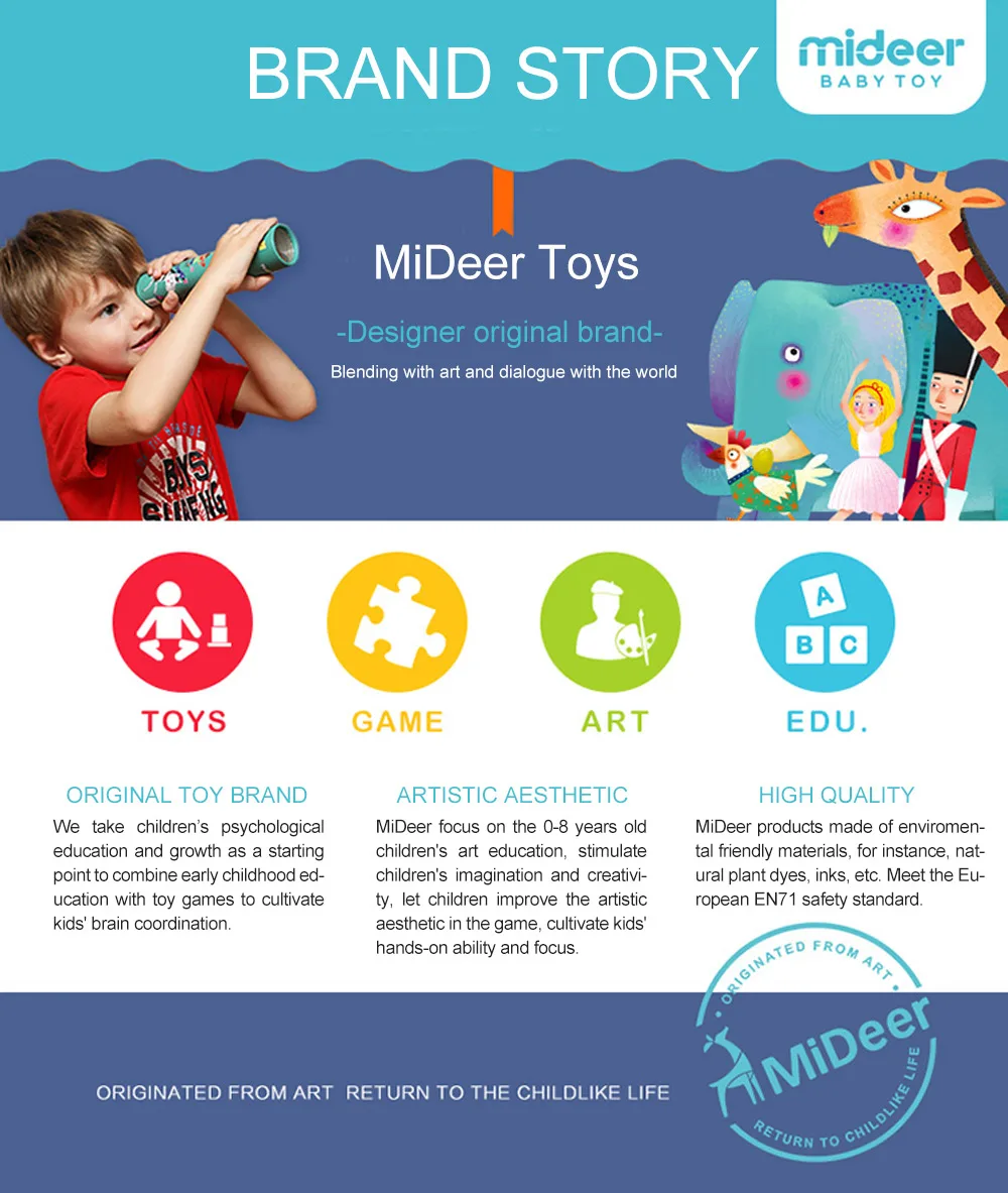 MiDeer детская погремушка для малышей, уникальные Забавные игрушки из металла, милый ягненок, корова, ферма, животное, эхолот, развивающие игрушки для детей, рождественский подарок