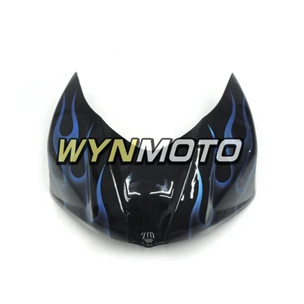 Выполните обтекатели комплект для GSXR1000 2007-2008 07 08 K7 АБС-пластик кузовные Обтекатели Черный Синий Обтекатели с языками пламени комплект рамы чехлы