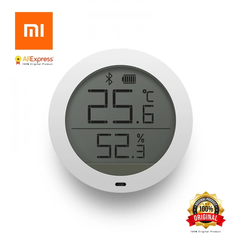 

Xiaomi Original Mi Bluetooth Hygrometer High Sensitivity of the Sensor LCD Screen Magnetic Wall Stickers