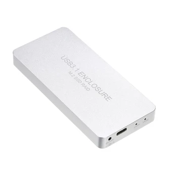 

USB3.1 Type-C to 2 Ports NGFF(M.2) SSD Raid Enclosure with Raid Raid0 Raid1 or PM Black/Silver