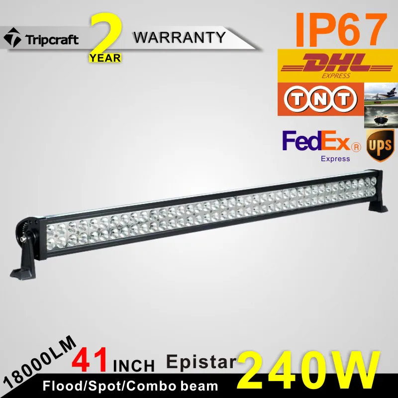 

Free Shippping 41 inch 240W Offroad LED Work Light Flood Spot Light