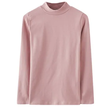 

New slim fit inside fashion ladies jacket blouse cotton high collar ladies bottoming shirt workplace ladies bottoming shirt W69