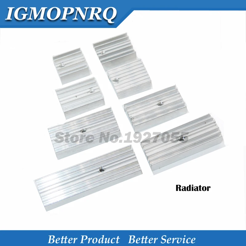 

10pcs white Aluminum Heatsink Radiator 15*10*16/20/22/25/30/40/50mm Transistor TO-220 For TO220 new High quality