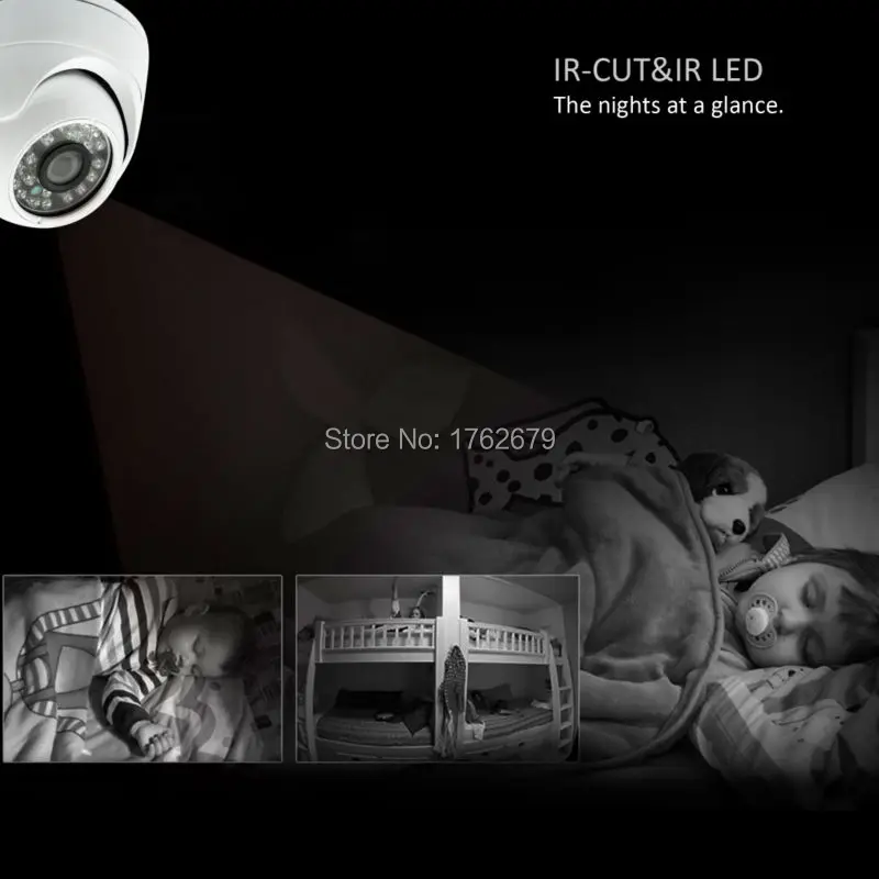 H. 264 1080P ip камера безопасности ONVIF 24 шт. IR LED POE наружная купольная IP 2MP