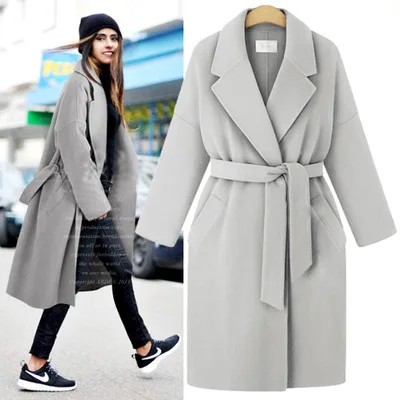 Hchenli Brand Pink coat women 2018 winter new products suit collared cashmere woolen coat Long coat lady with Belt free shipping Hchenli Brand Pink coat women 2018 winter new products suit collared cashmere woolen coat Long coat lady with Belt free shipping