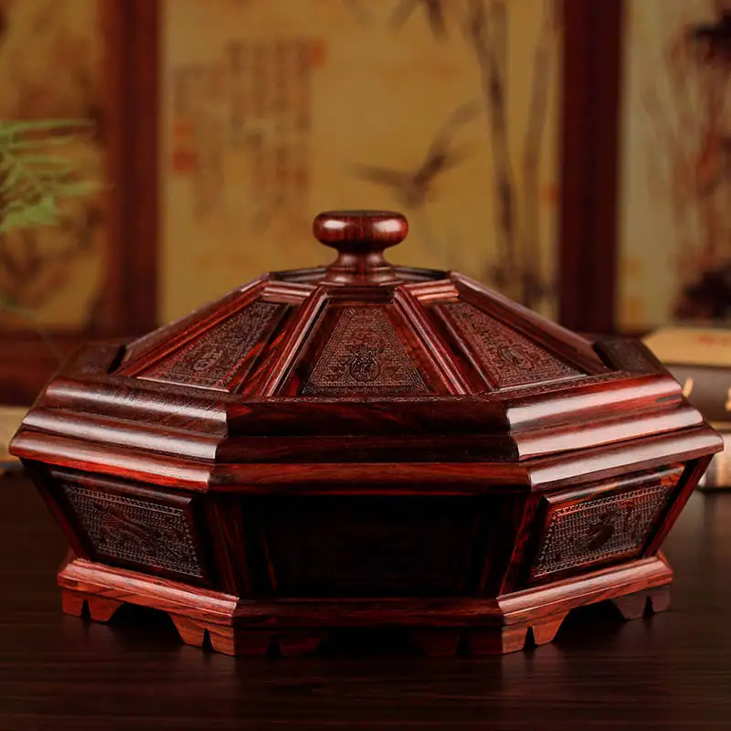 Только в Лаос палисандр резьба rosewood handicrafts compote в китайском стиле сухая корзина для конфет