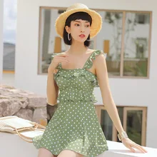 Новинка, женский купальник в ретро-горошек, Цельный купальник, купальный костюм, летний сексуальный купальник, пляжная одежда, спортивный купальник, купальный костюм