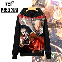 2016 Cool Design One Punch Man Saitama Genocide Anime Men s Pullover Sweatshirt Hoodies Hoody Cloak