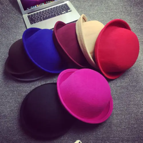 Женская винтажная шерстяная шляпа в стиле Дерби|fashion hat|hat fashionhat hat |