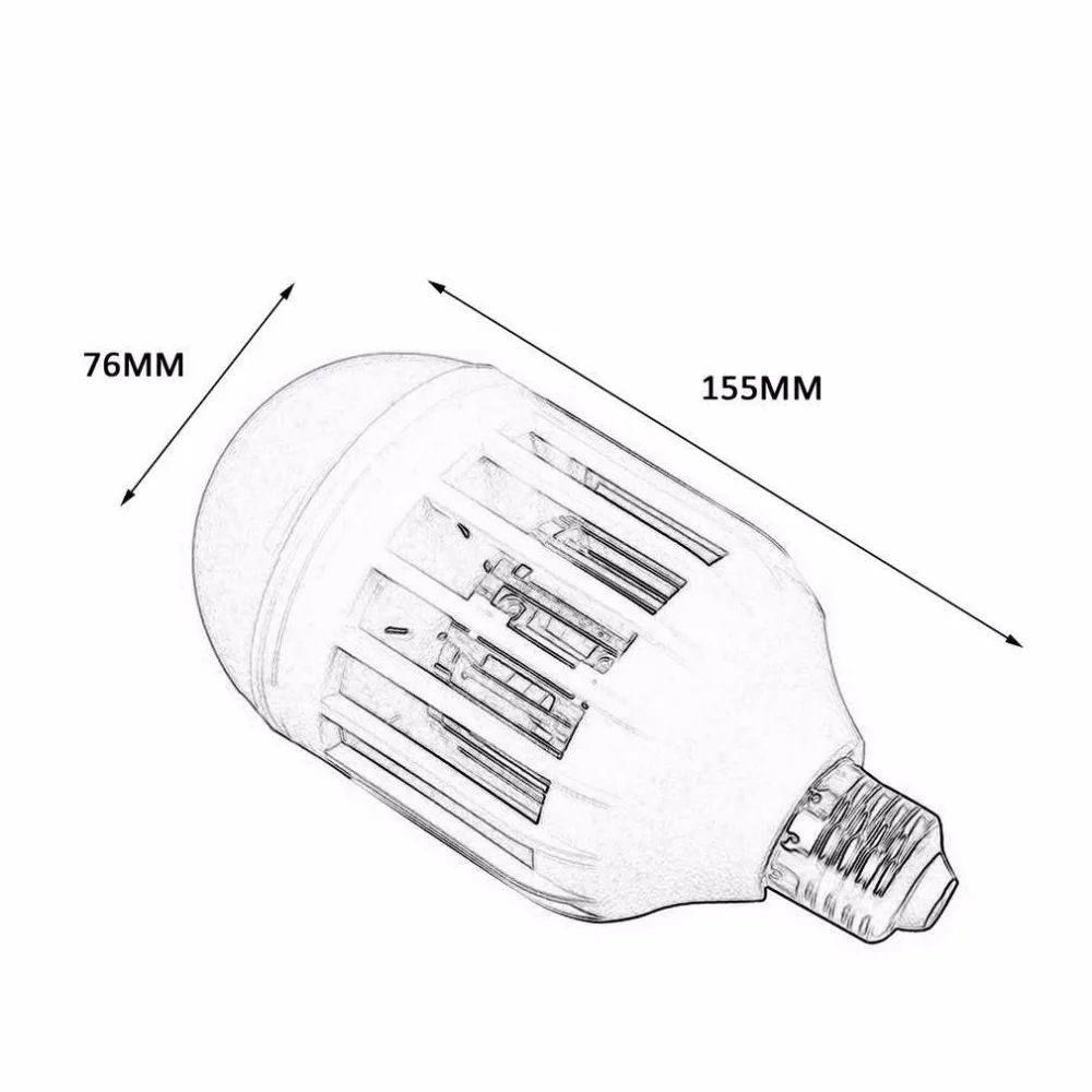 OUTAD E27 Светодиодный светильник от комаров, электронный ночник, лампа для насекомых, средство от мух, Домашний Светильник, 220 В